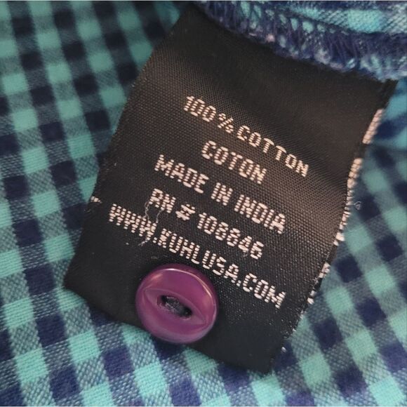 Kuhl Long Sleeve Plaid Flannel Button Front Cotton Small - Picture 6 of 8